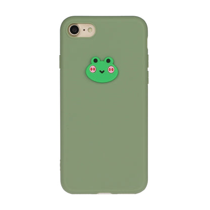 Animal Doll Coated TPU Phone Case for iPhone 7/8/SE (2020)/SE (2022)