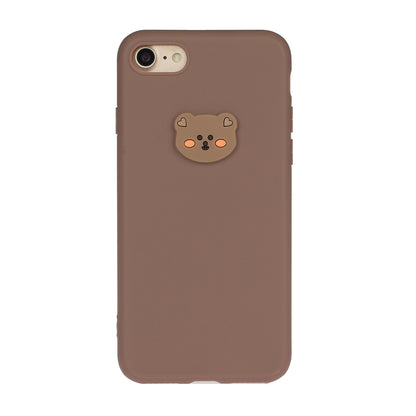 Animal Doll Coated TPU Phone Case for iPhone 7/8/SE (2020)/SE (2022)
