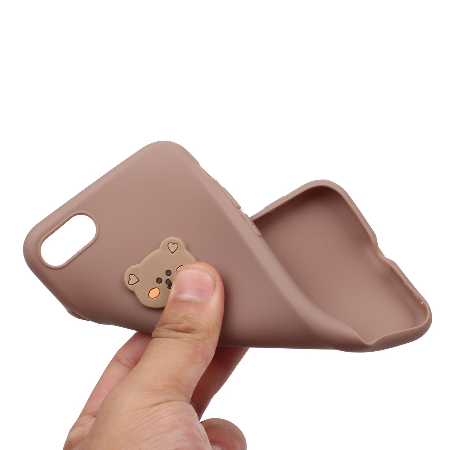 Animal Doll Coated TPU Phone Case for iPhone 7/8/SE (2020)/SE (2022)