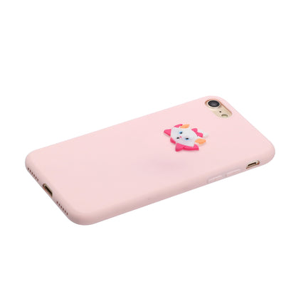 Animal Doll Coated TPU Phone Case for iPhone 7/8/SE (2020)/SE (2022)