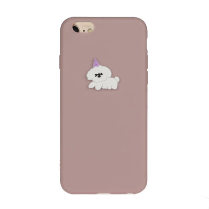 Animal Doll Coated TPU Phone Case for iPhone 7/8/SE (2020)/SE (2022)