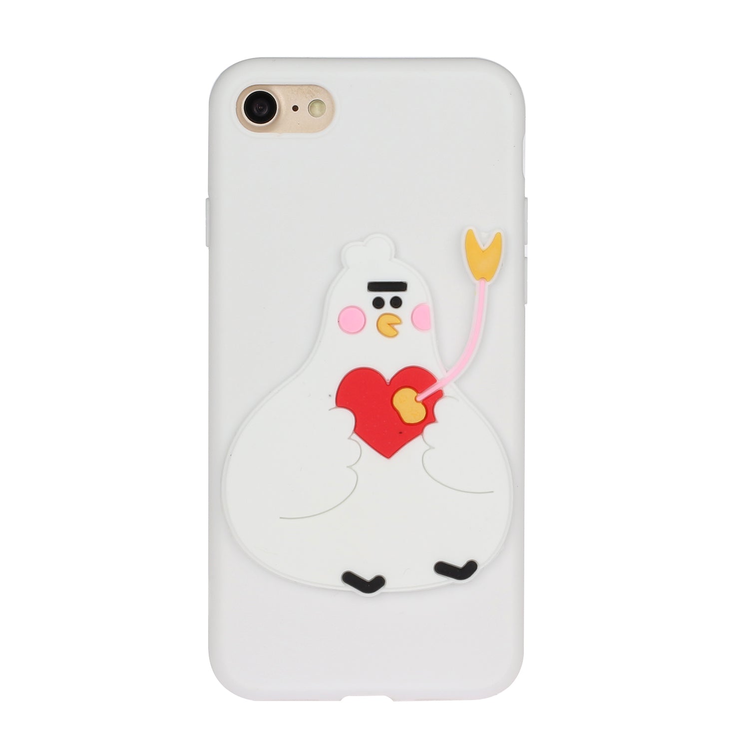 Animal Doll Coated TPU Phone Case for iPhone 7/8/SE (2020)/SE (2022)
