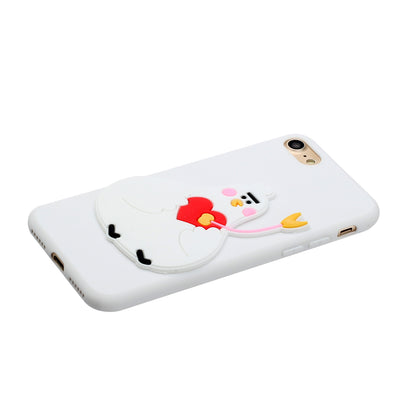 Animal Doll Coated TPU Phone Case for iPhone 7/8/SE (2020)/SE (2022)