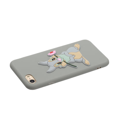 Animal Doll Coated TPU Phone Case for iPhone 7/8/SE (2020)/SE (2022)