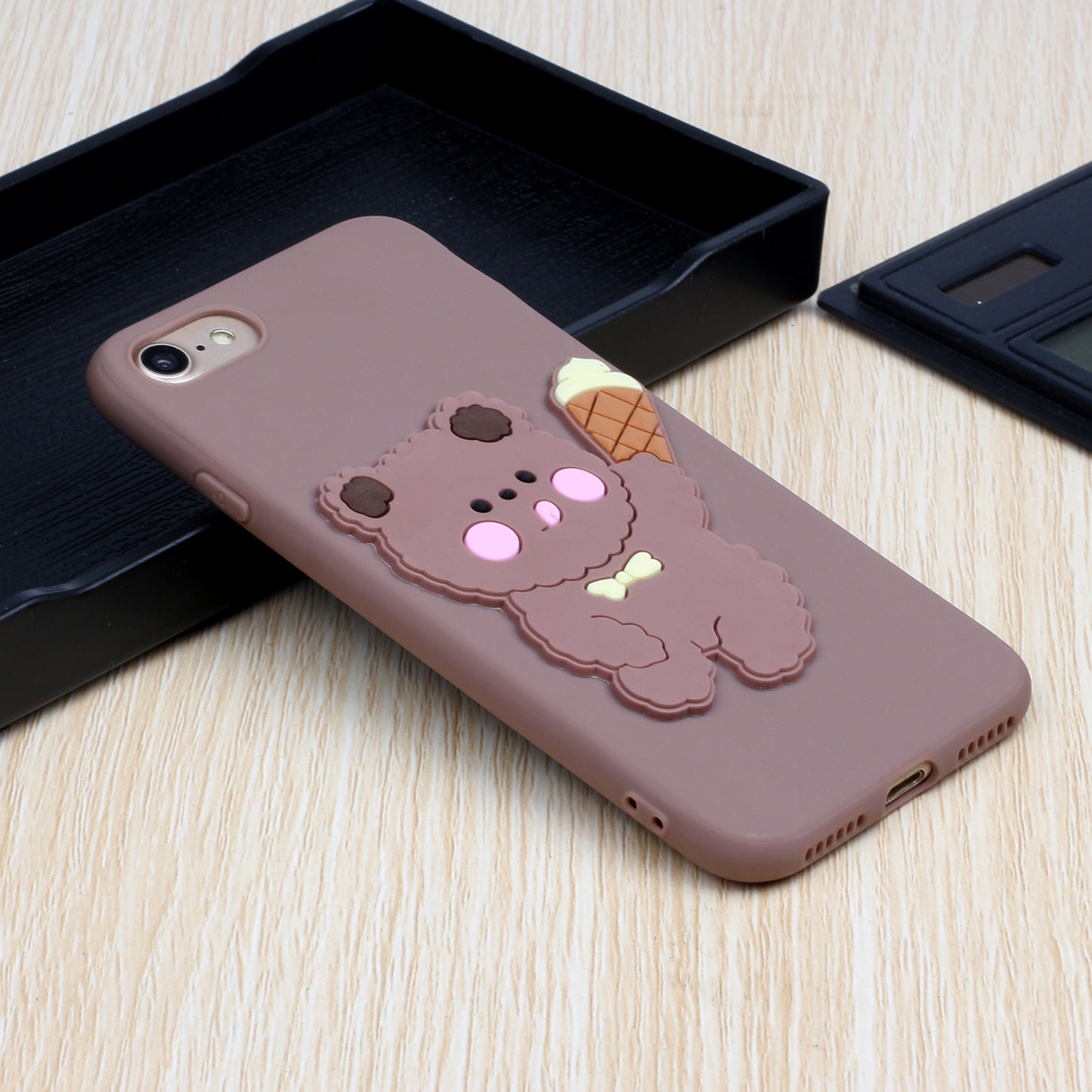 Animal Doll Coated TPU Phone Case for iPhone 7/8/SE (2020)/SE (2022)