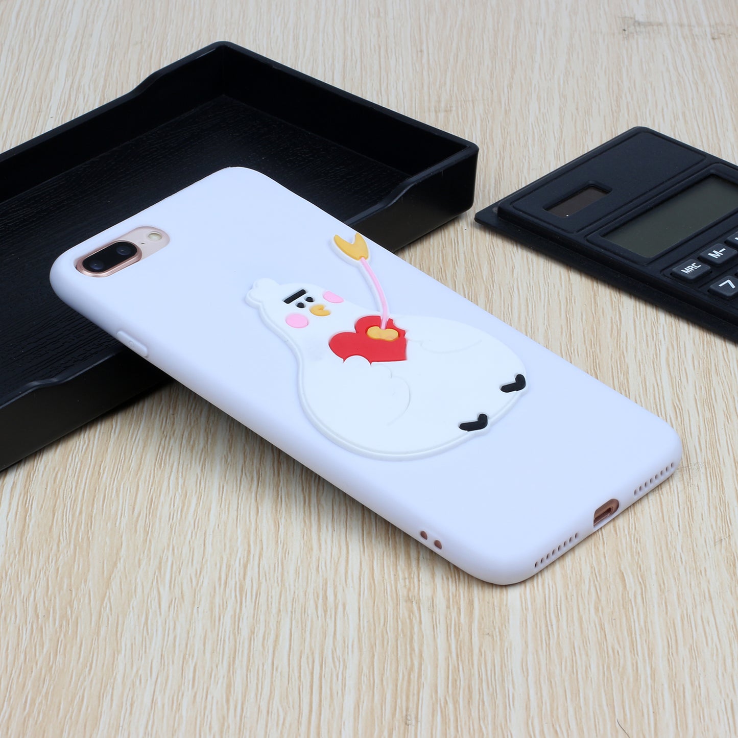 Animal Logo Decor TPU Phone Case Cover for Apple iPhone 7 Plus/8 Plus 5.5 inch
