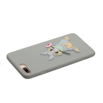 Animal Logo Decor TPU Phone Case Cover for Apple iPhone 7 Plus/8 Plus 5.5 inch
