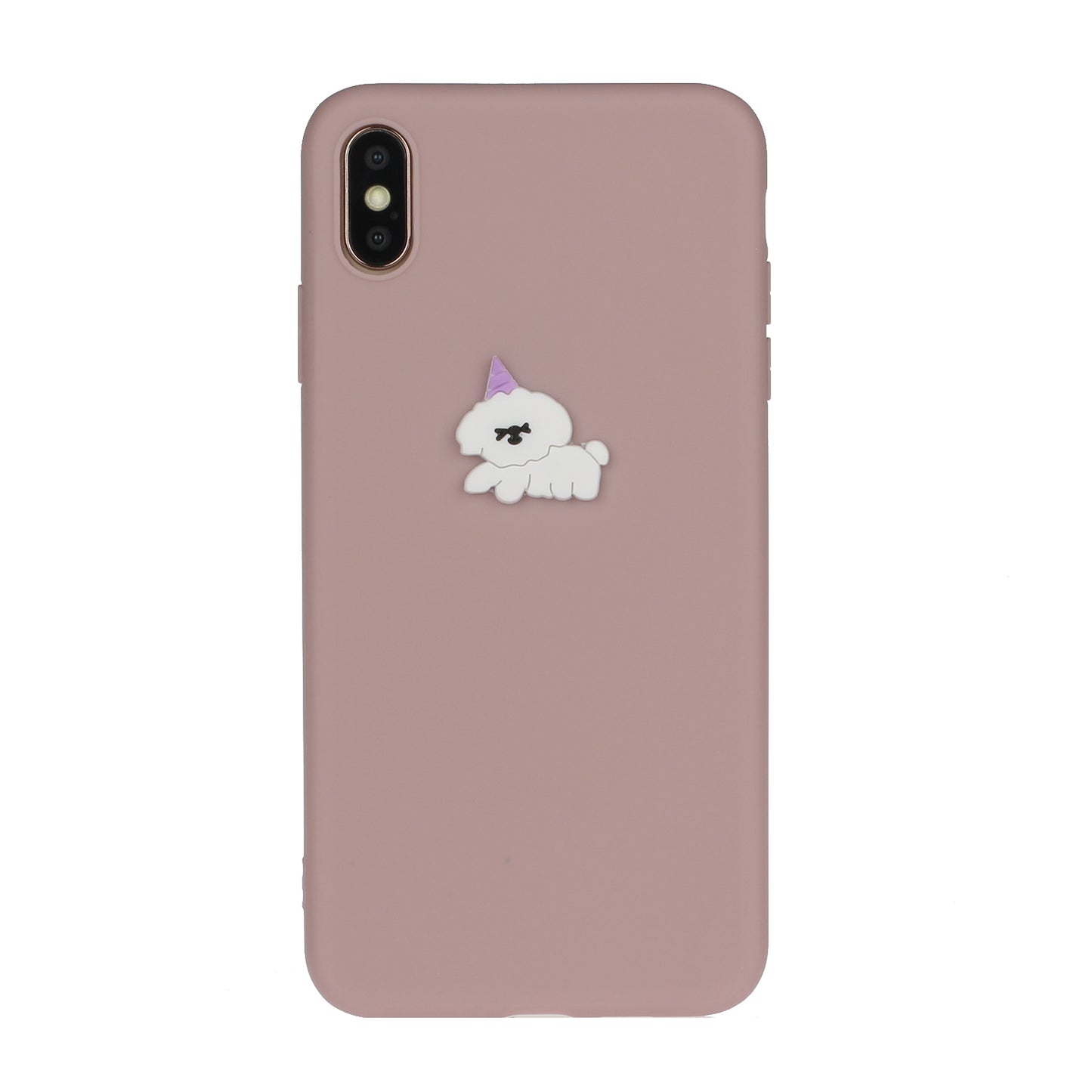 Animal Doll Coated TPU Phone Case for Apple iPhone XS/X 5.8 inch