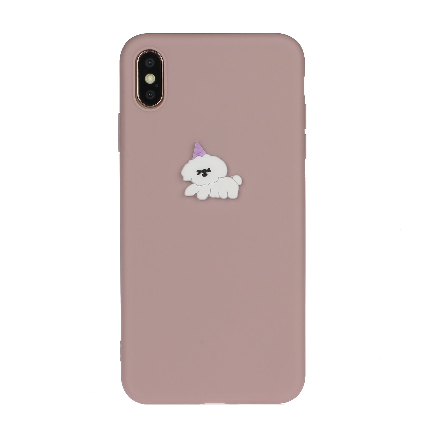 Animal Doll Coated TPU Phone Case for Apple iPhone XS/X 5.8 inch