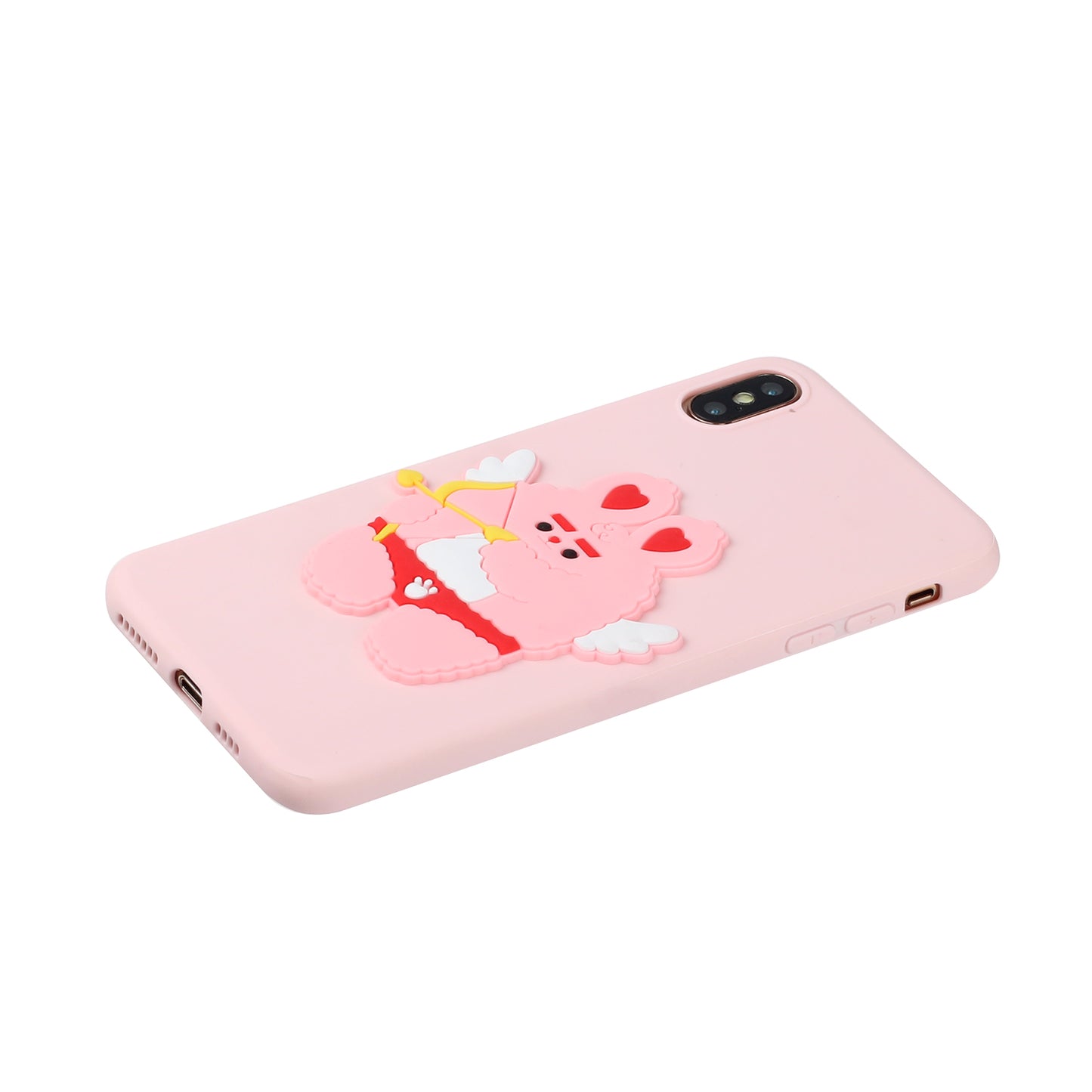Animal Doll Coated TPU Phone Case for Apple iPhone XS/X 5.8 inch