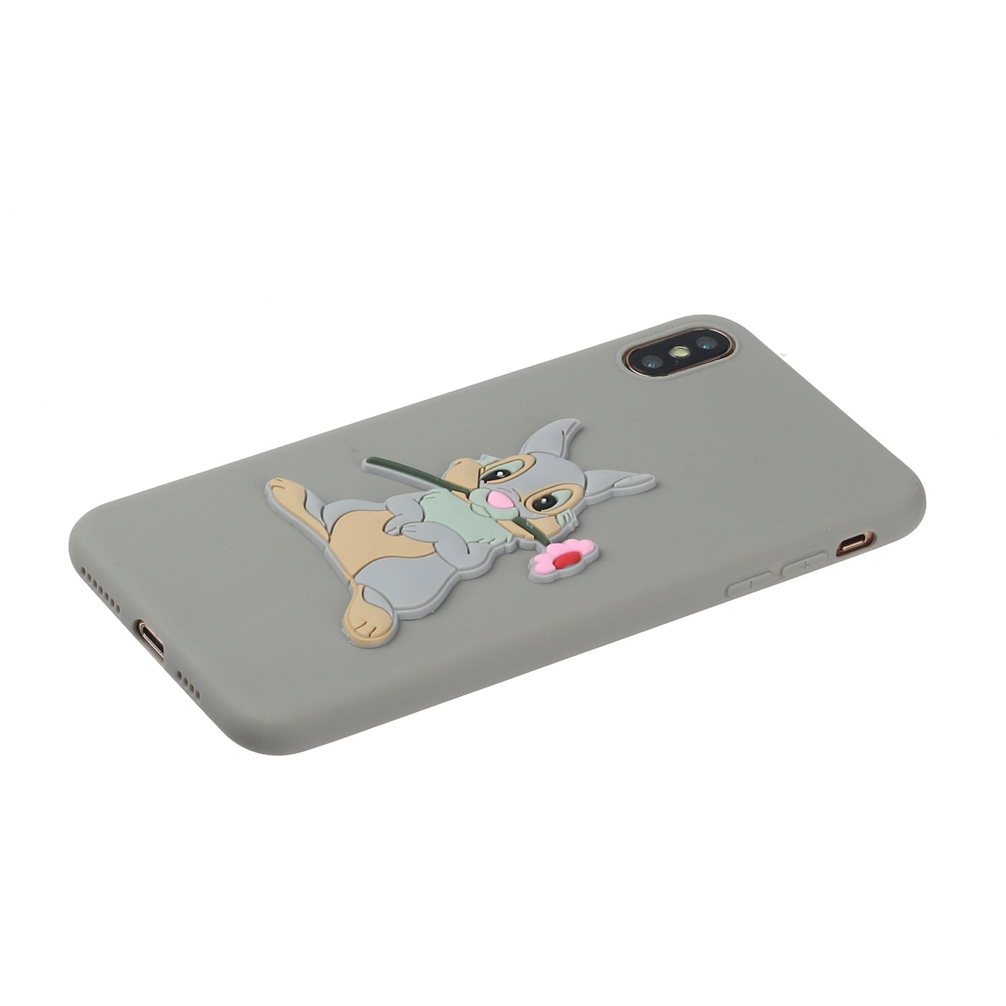 Animal Doll Coated TPU Phone Case for Apple iPhone XS/X 5.8 inch