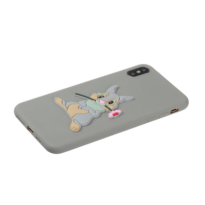 Animal Doll Coated TPU Phone Case for Apple iPhone XS/X 5.8 inch