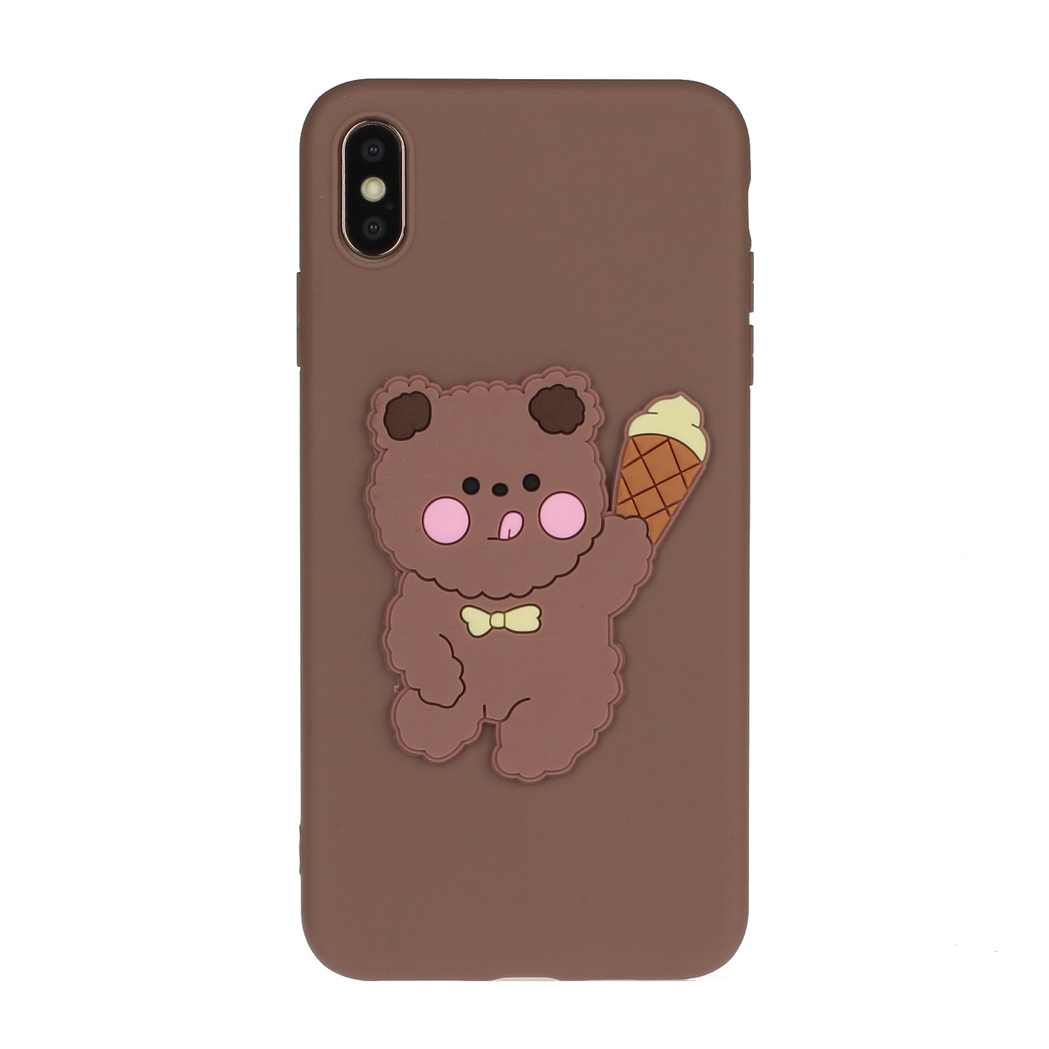 Animal Doll Coated TPU Phone Case for Apple iPhone XS/X 5.8 inch