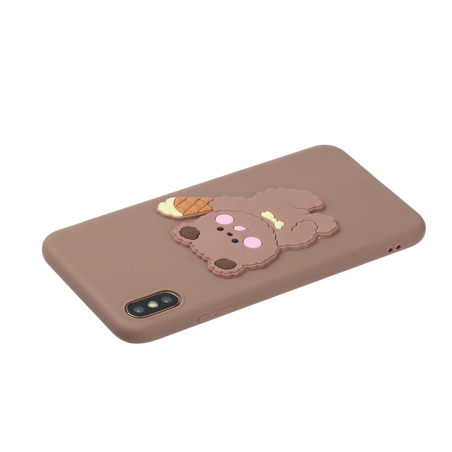 Animal Doll Coated TPU Phone Case for Apple iPhone XS/X 5.8 inch