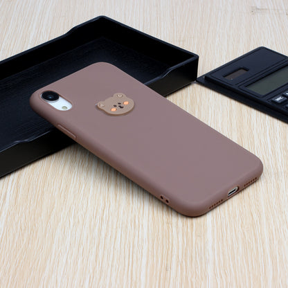 Animal Logo Decor TPU Phone Case Cover for Apple iPhone XR 6.1 inch