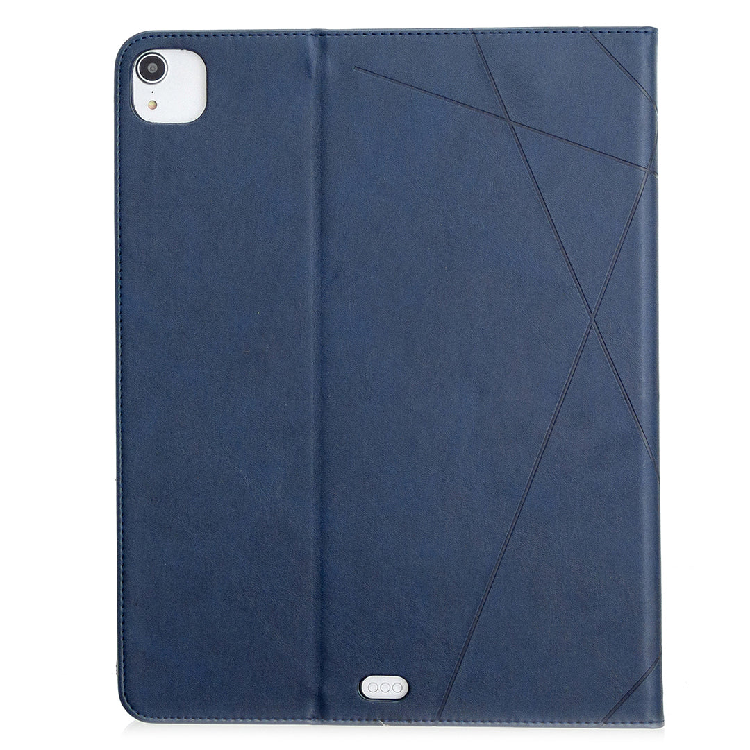 Geometric Pattern Cool Design Wake/Sleep Leather Case for iPad Pro 12.9-inch (2020)/(2018)