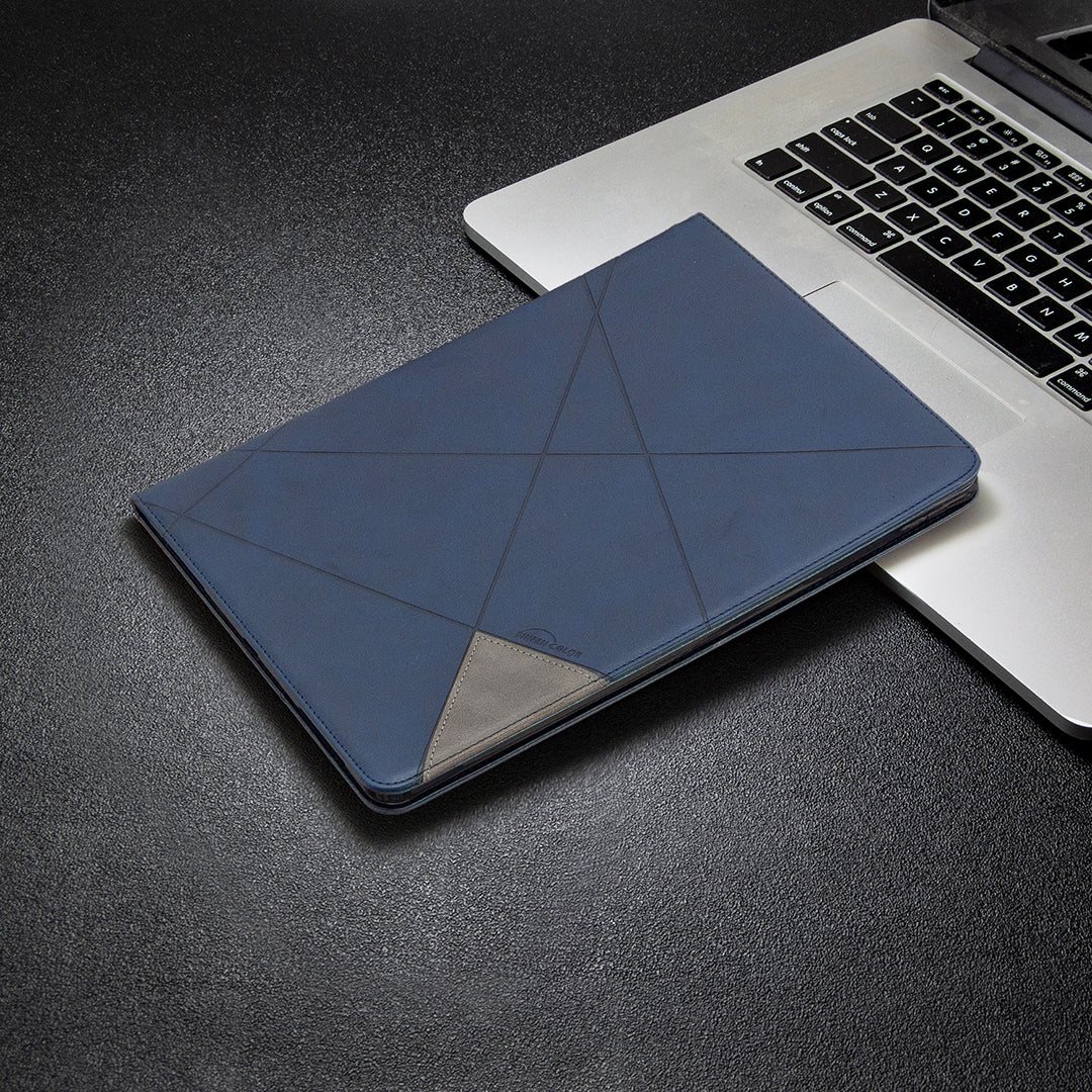 Geometric Pattern Cool Design Wake/Sleep Leather Case for iPad Pro 12.9-inch (2020)/(2018)