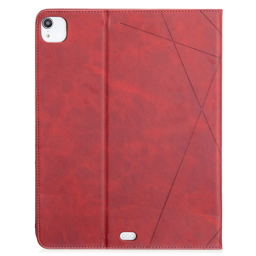 Geometric Pattern Cool Design Wake/Sleep Leather Case for iPad Pro 12.9-inch (2020)/(2018)