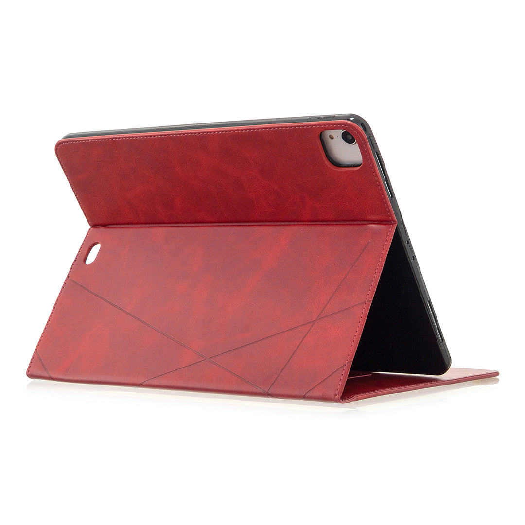 Geometric Pattern Cool Design Wake/Sleep Leather Case for iPad Pro 12.9-inch (2020)/(2018)