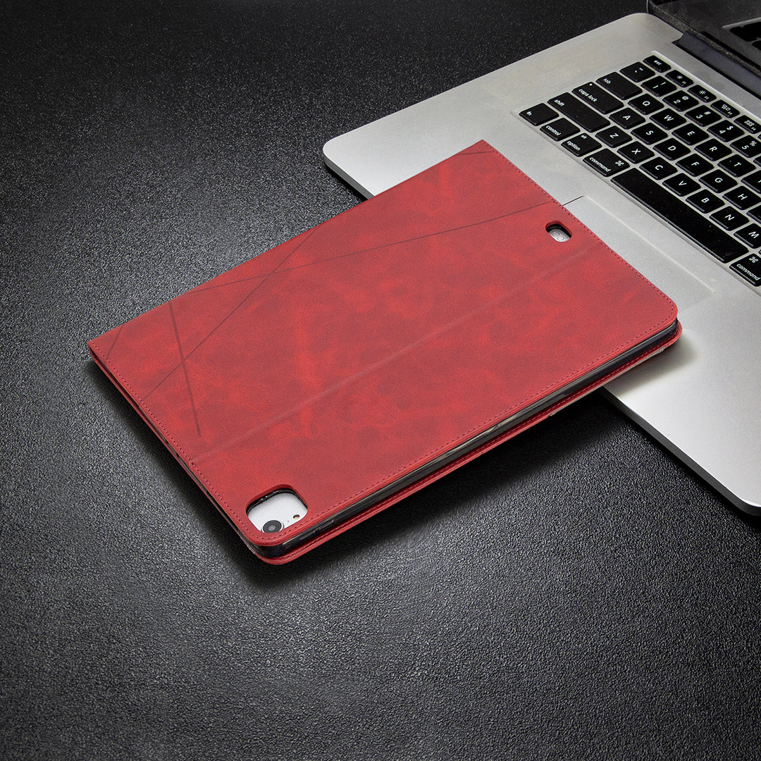 Geometric Pattern Cool Design Wake/Sleep Leather Case for iPad Pro 12.9-inch (2020)/(2018)