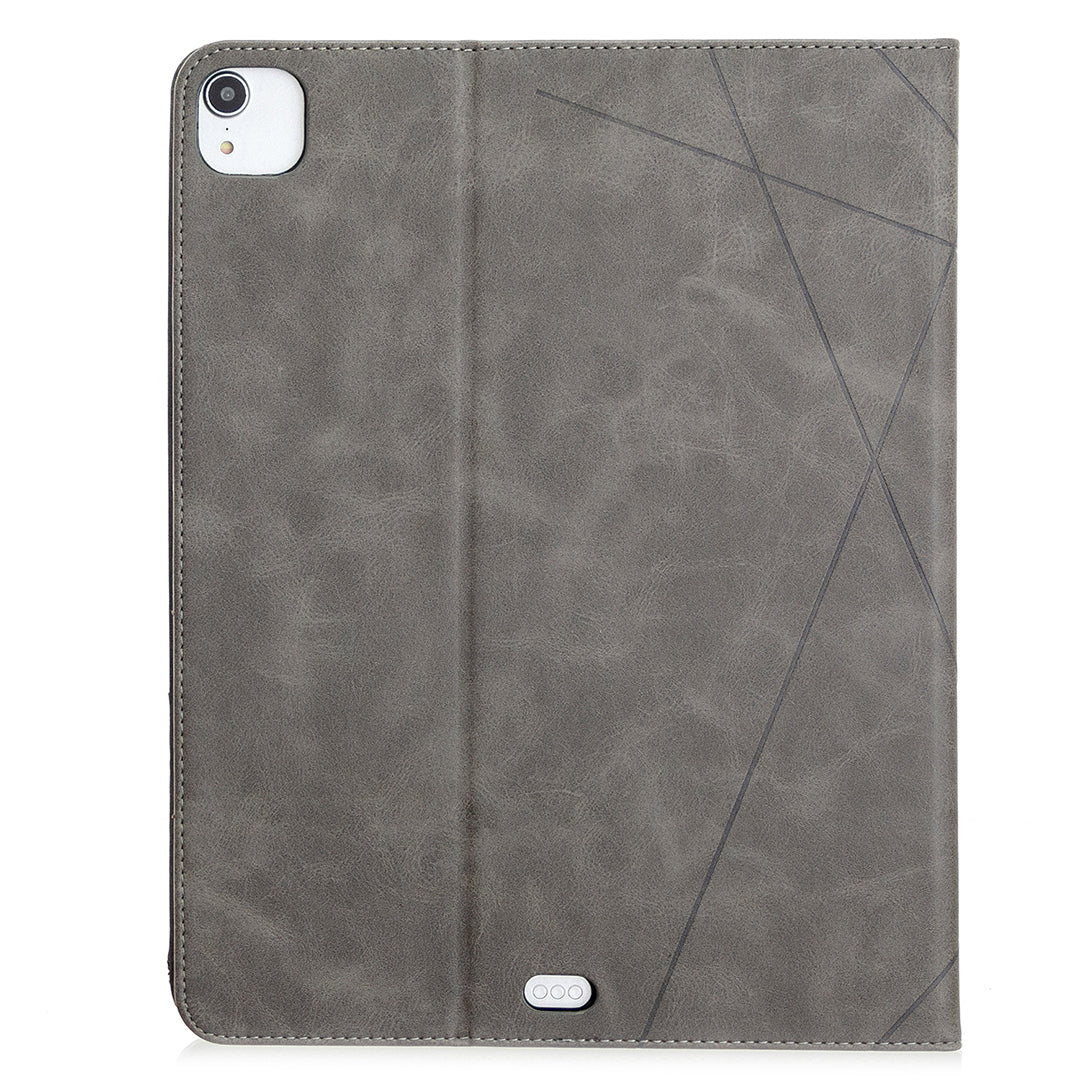 Geometric Pattern Cool Design Wake/Sleep Leather Case for iPad Pro 12.9-inch (2020)/(2018)