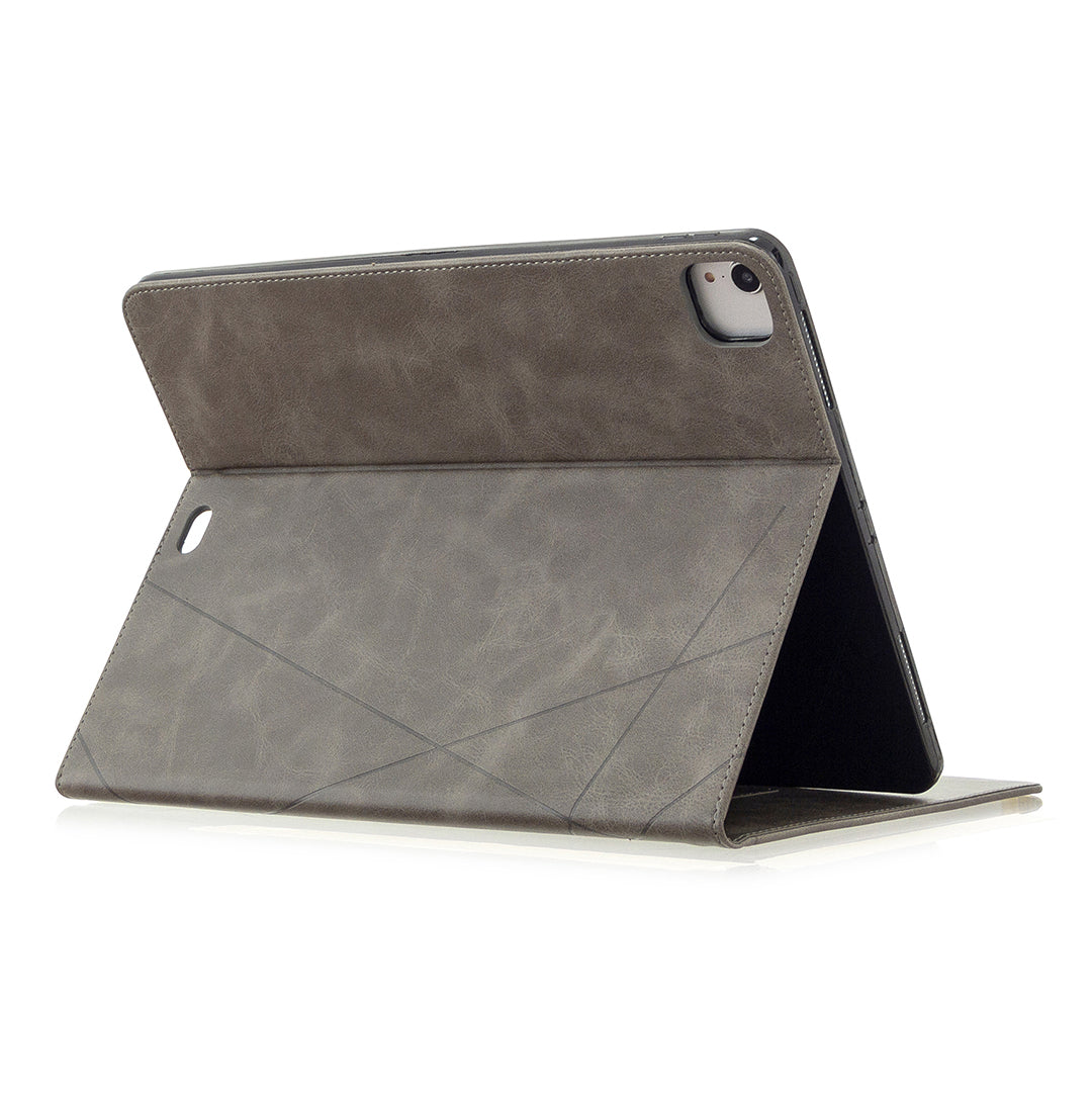 Geometric Pattern Cool Design Wake/Sleep Leather Case for iPad Pro 12.9-inch (2020)/(2018)