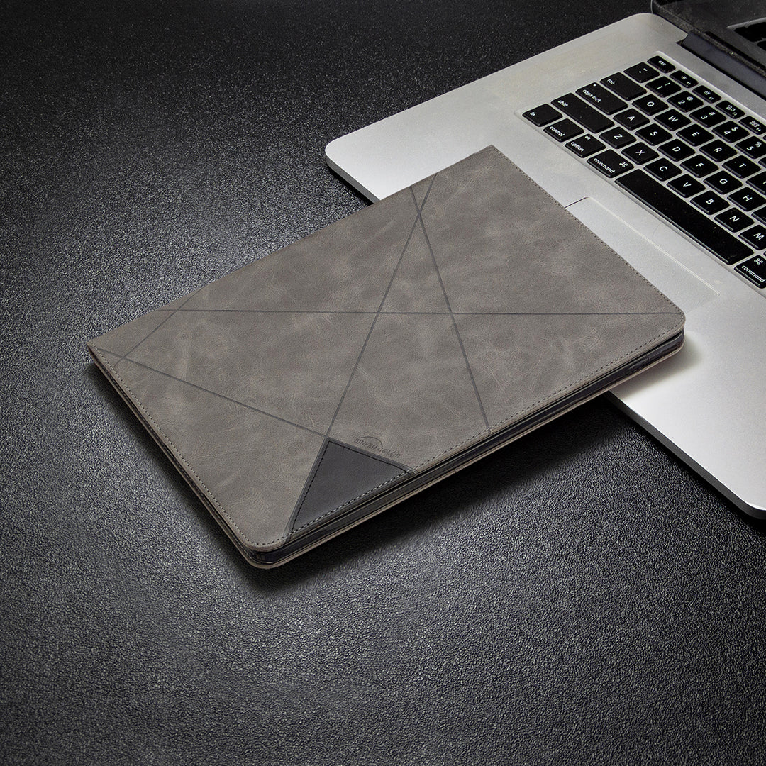 Geometric Pattern Cool Design Wake/Sleep Leather Case for iPad Pro 12.9-inch (2020)/(2018)
