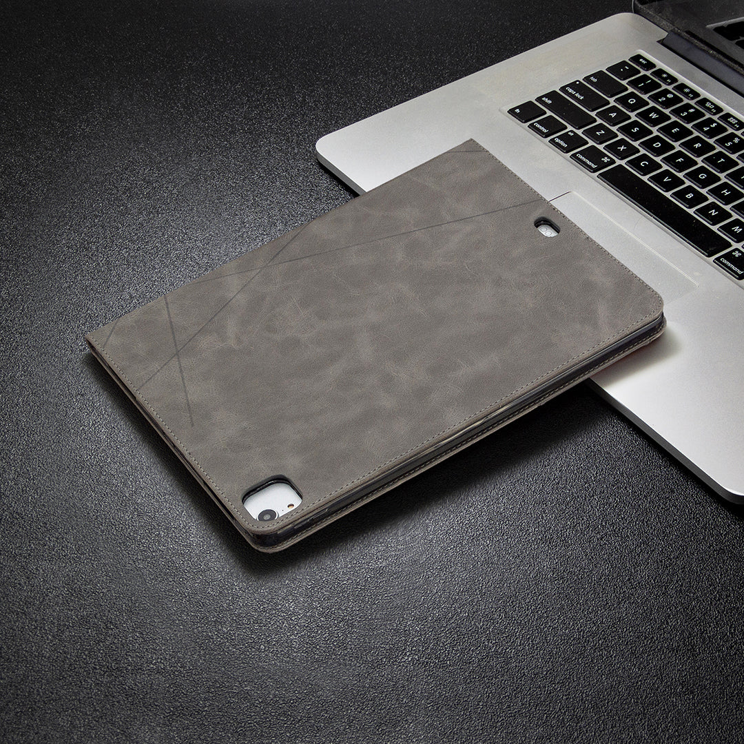 Geometric Pattern Cool Design Wake/Sleep Leather Case for iPad Pro 12.9-inch (2020)/(2018)