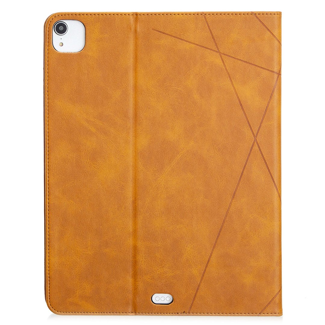 Geometric Pattern Cool Design Wake/Sleep Leather Case for iPad Pro 12.9-inch (2020)/(2018)