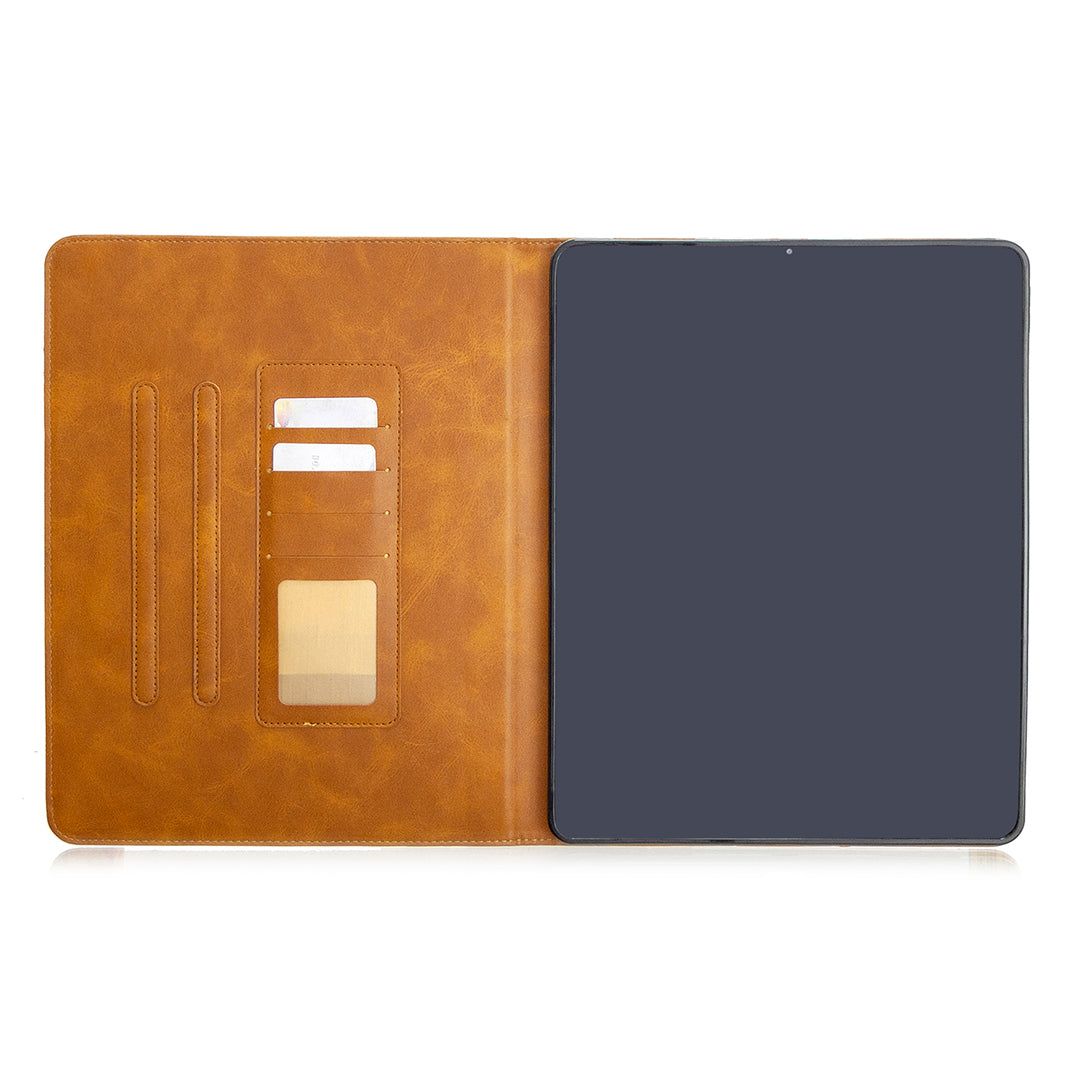 Geometric Pattern Cool Design Wake/Sleep Leather Case for iPad Pro 12.9-inch (2020)/(2018)