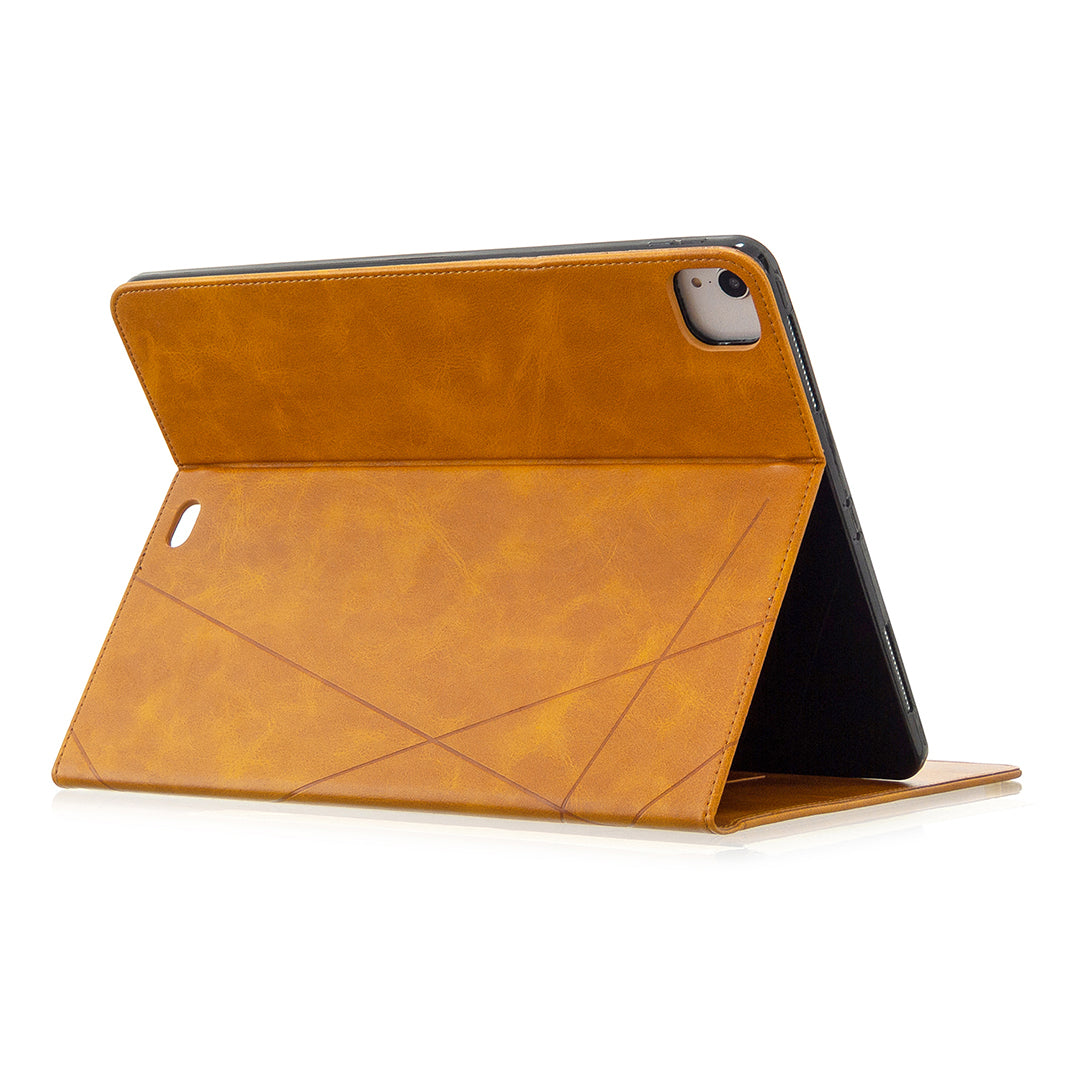 Geometric Pattern Cool Design Wake/Sleep Leather Case for iPad Pro 12.9-inch (2020)/(2018)