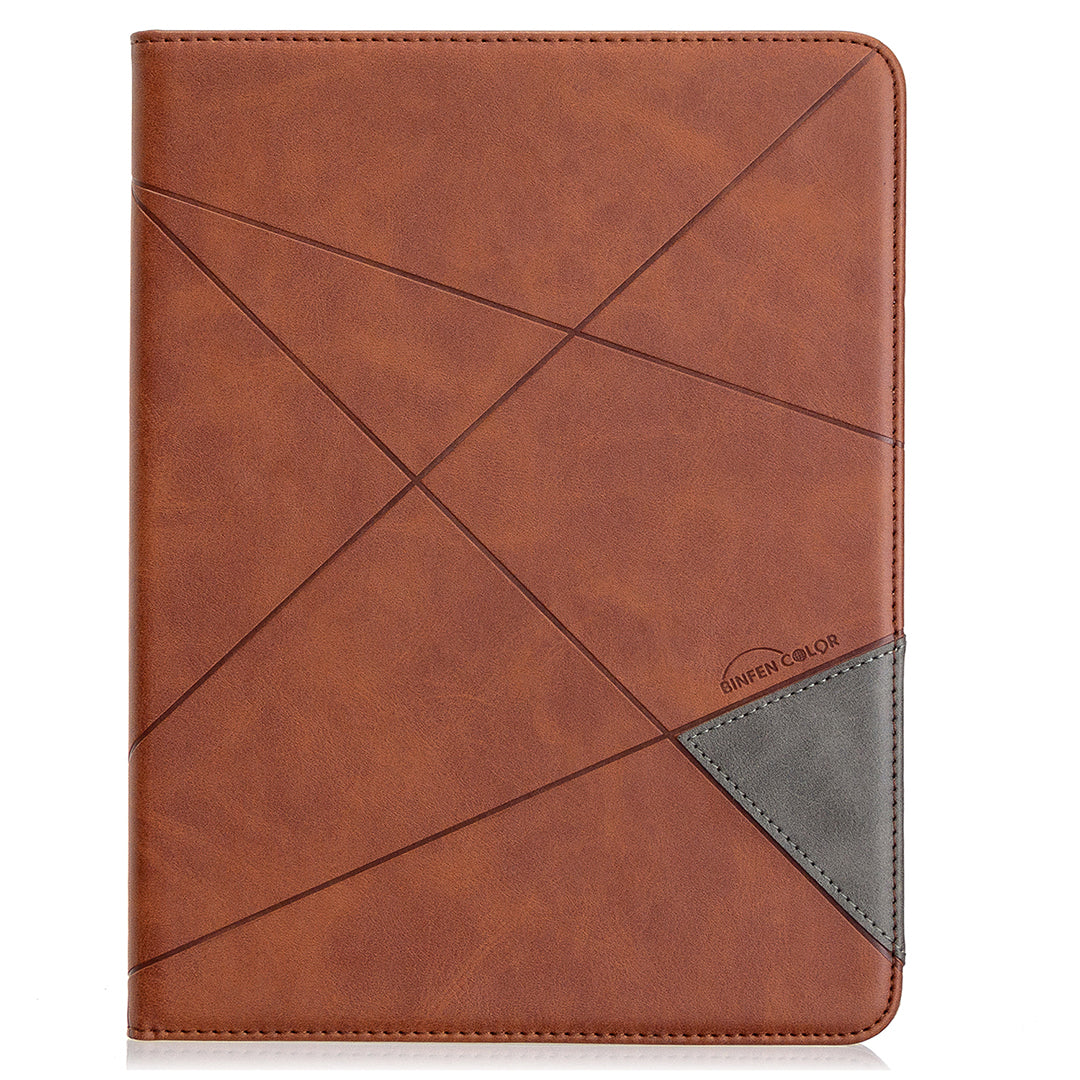 Geometric Pattern Cool Design Wake/Sleep Leather Case for iPad Pro 12.9-inch (2020)/(2018)