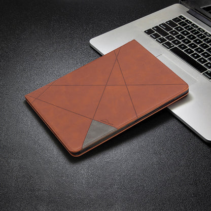 Geometric Pattern Cool Design Wake/Sleep Leather Case for iPad Pro 12.9-inch (2020)/(2018)