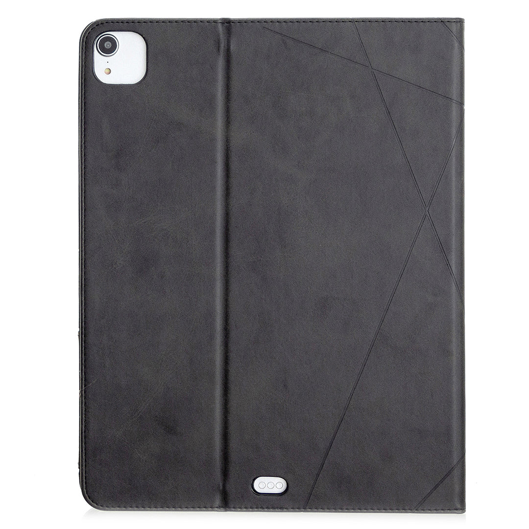 Geometric Pattern Cool Design Wake/Sleep Leather Case for iPad Pro 12.9-inch (2020)/(2018)