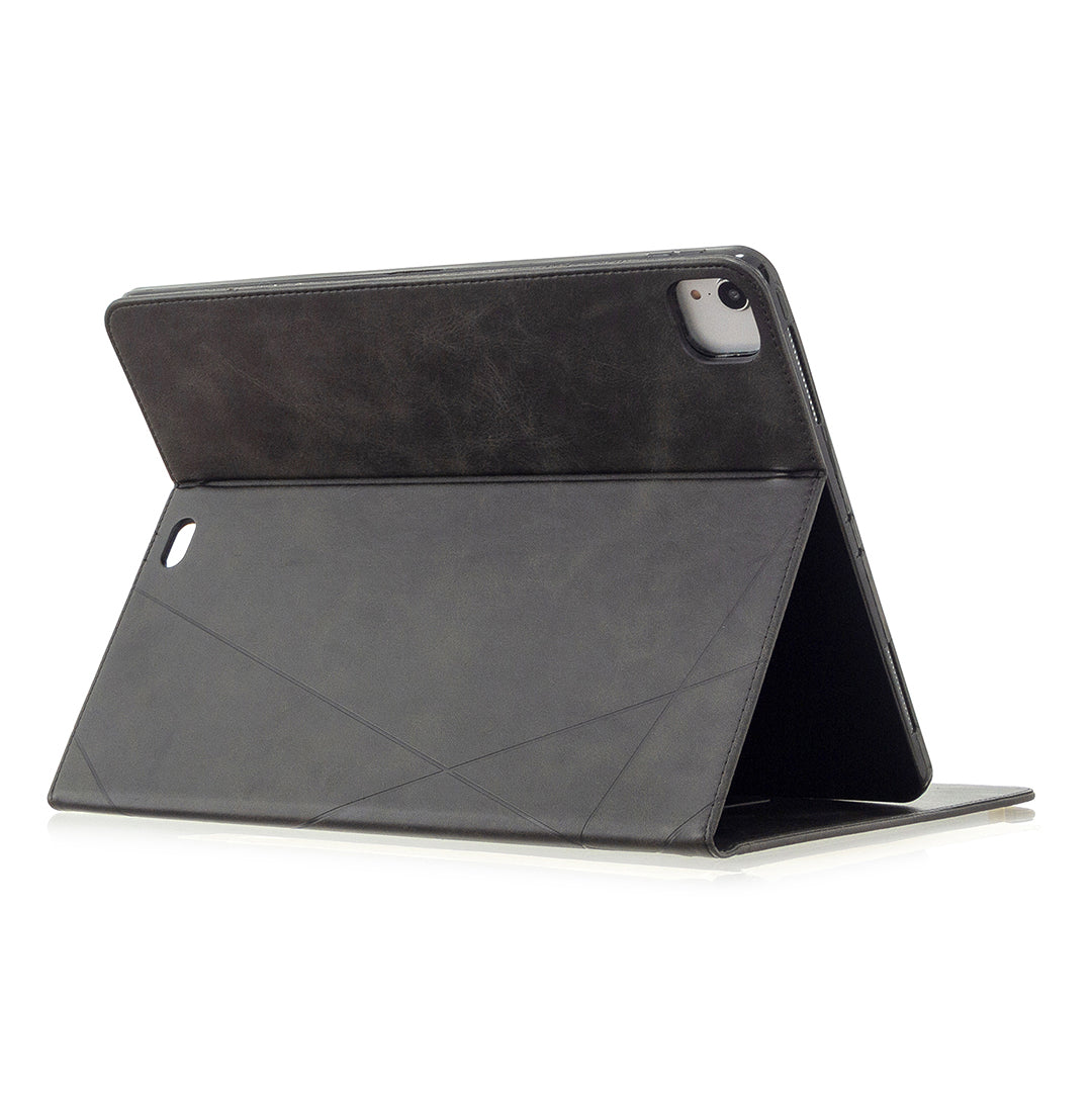 Geometric Pattern Cool Design Wake/Sleep Leather Case for iPad Pro 12.9-inch (2020)/(2018)