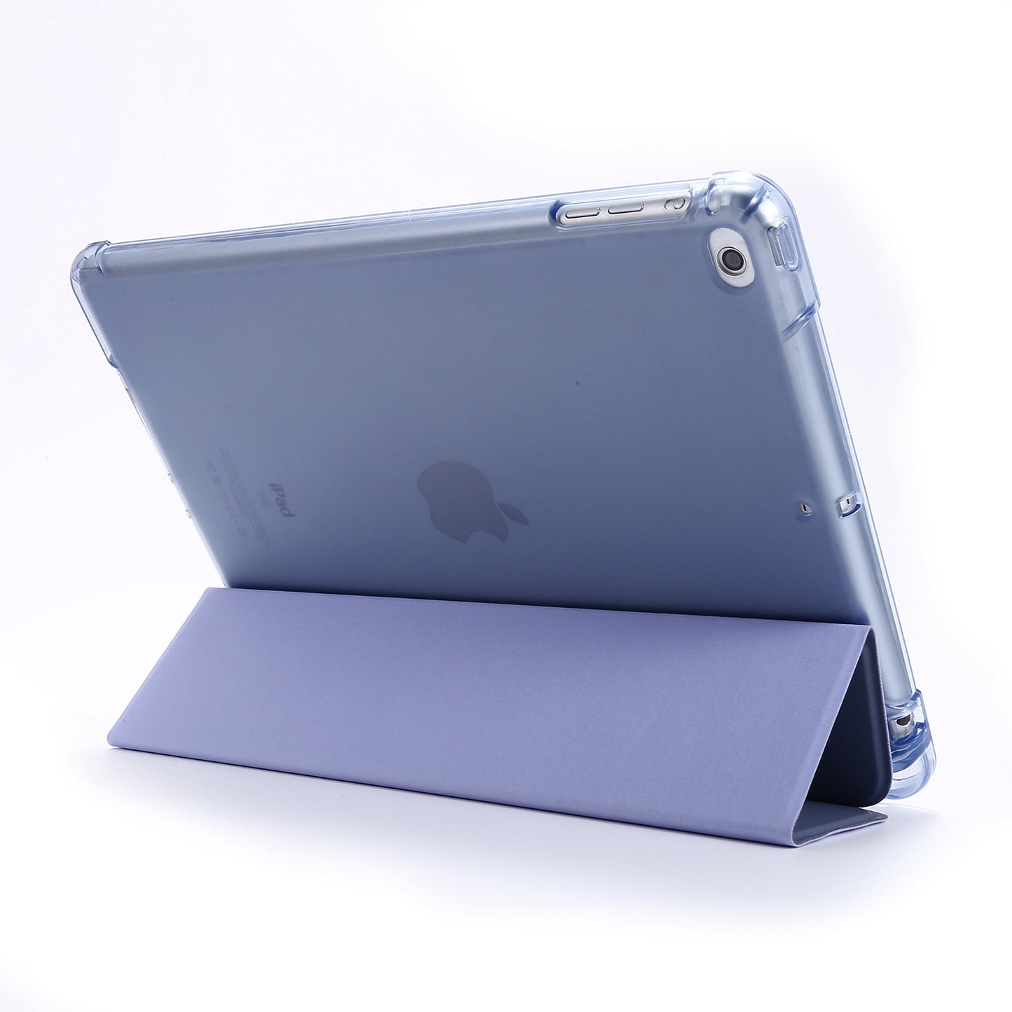 Shockproof Anti-scratch Anti-dust Tri-fold Stand Leather Tablet Case with Pen Slot for iPad 9.7-inch (2018)