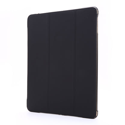 Shockproof Anti-scratch Anti-dust Tri-fold Stand Leather Tablet Case with Pen Slot for iPad 9.7-inch (2018)