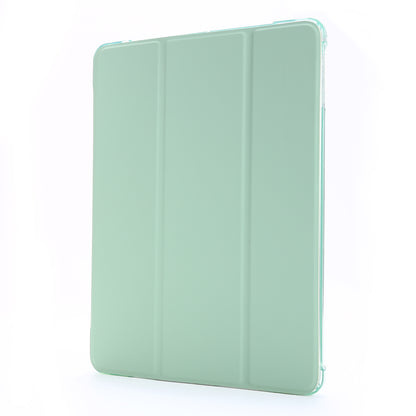 Shockproof Anti-scratch Anti-dust Tri-fold Stand Leather Tablet Case with Pen Slot for iPad 9.7-inch (2018)