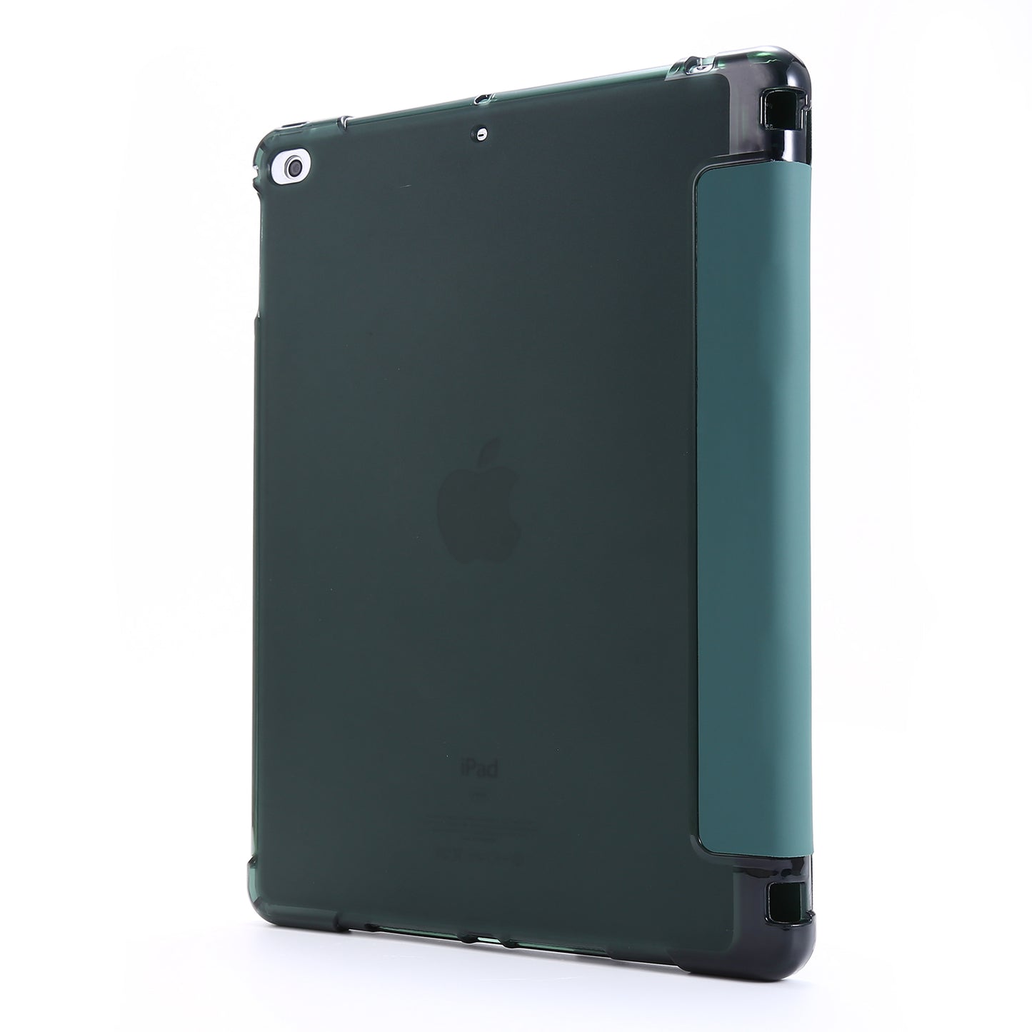 Shockproof Anti-scratch Anti-dust Tri-fold Stand Leather Tablet Case with Pen Slot for iPad 9.7-inch (2018)