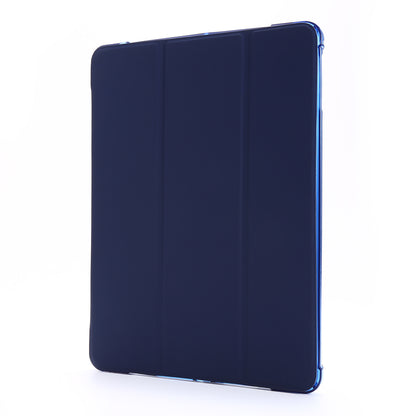 Shockproof Anti-scratch Anti-dust Tri-fold Stand Leather Tablet Case with Pen Slot for iPad 9.7-inch (2018)