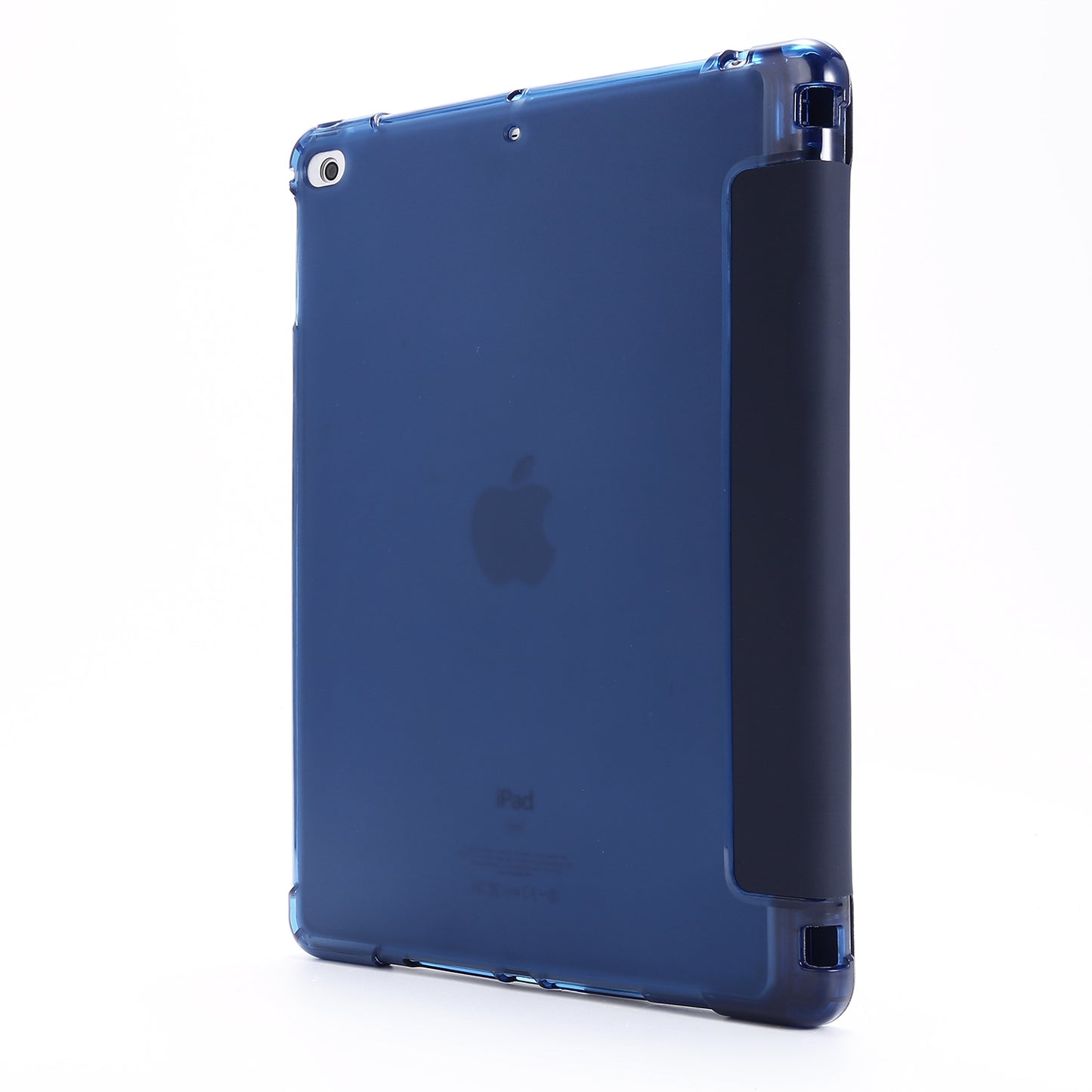 Shockproof Anti-scratch Anti-dust Tri-fold Stand Leather Tablet Case with Pen Slot for iPad 9.7-inch (2018)