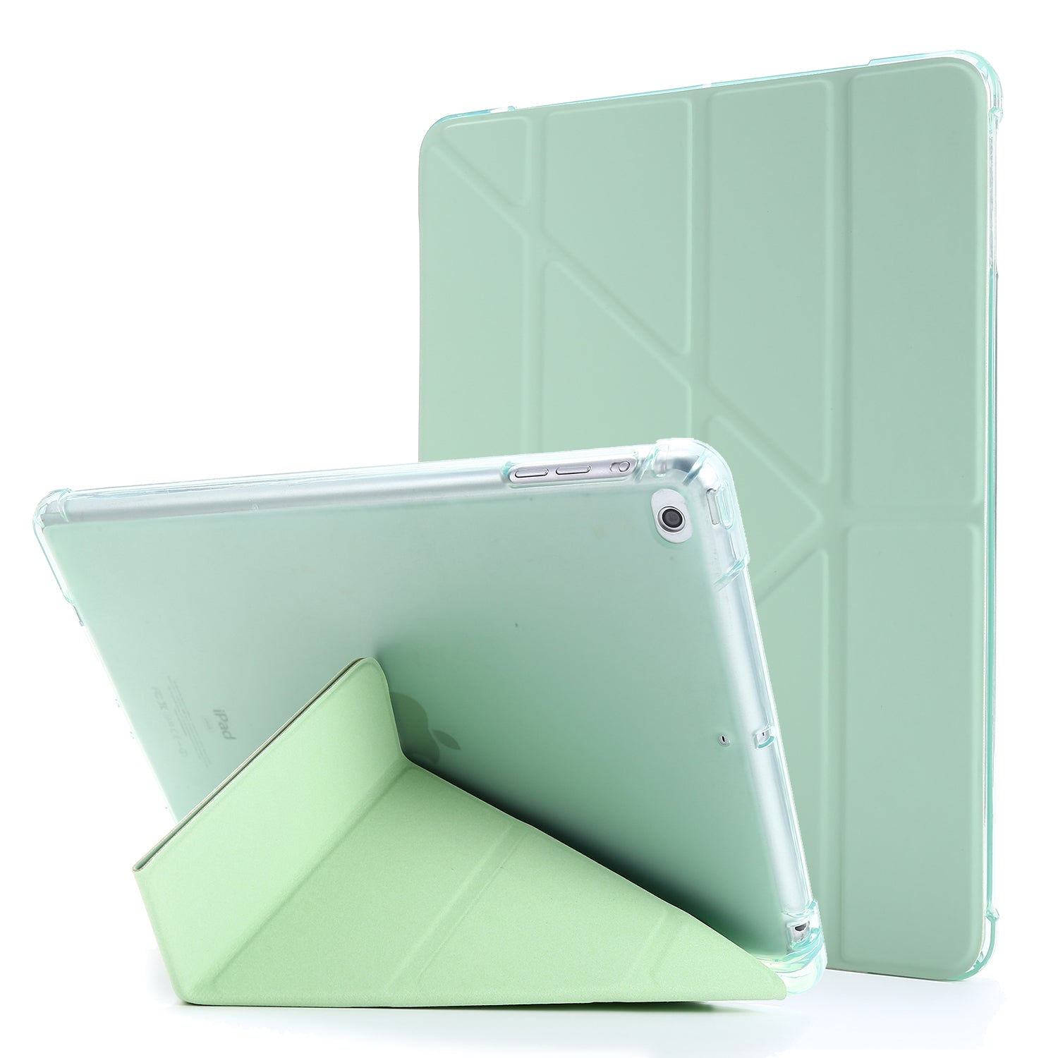 Deformable Stand Leather Smart Tablet Case for iPad 9.7-inch (2018)