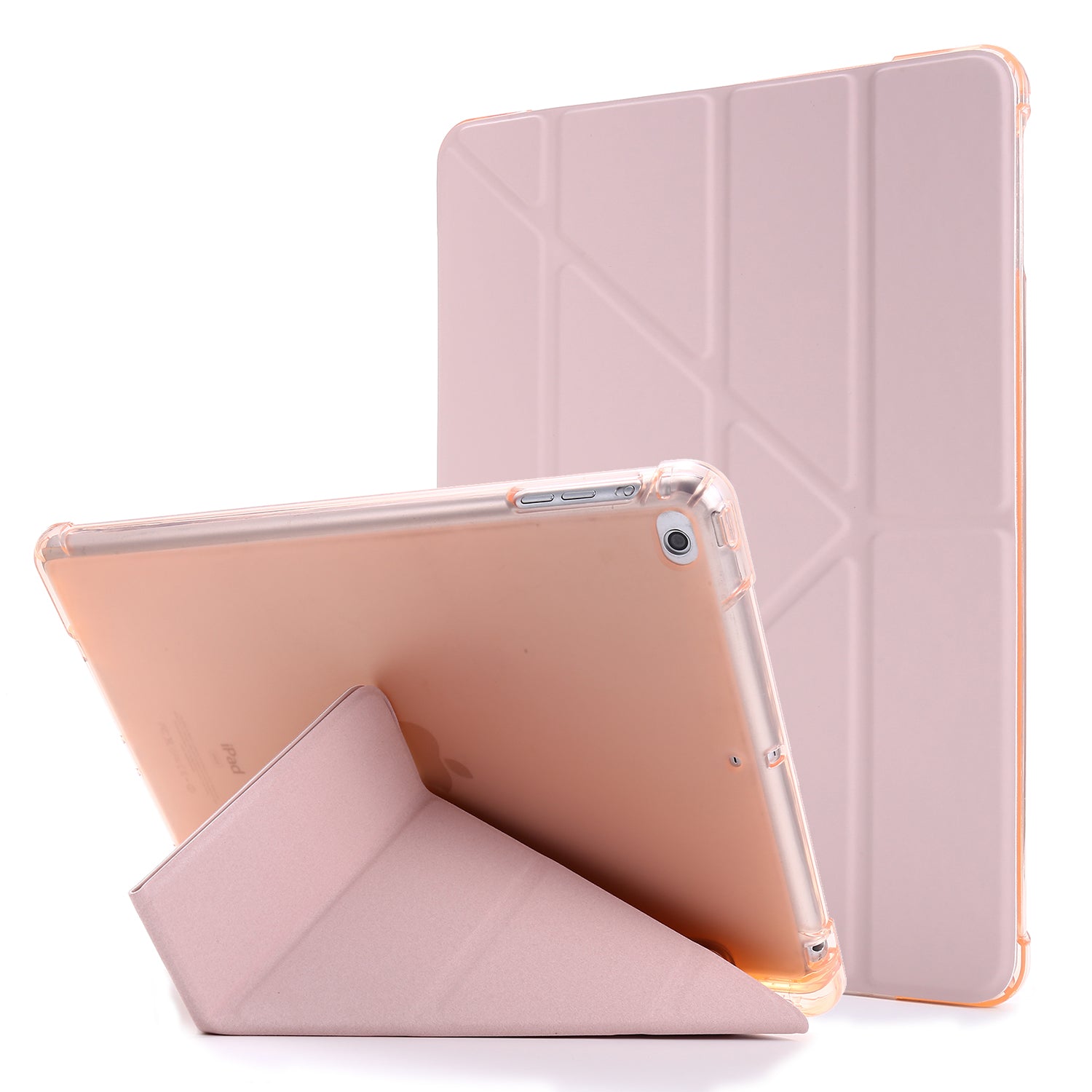 Deformable Stand Leather Smart Tablet Case for iPad 9.7-inch (2018)