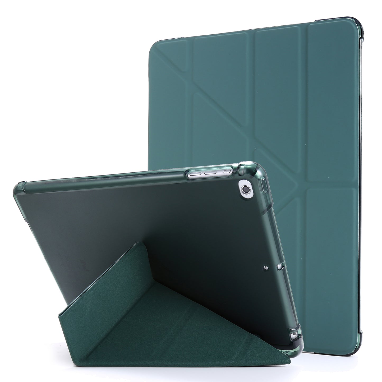 Deformable Stand Leather Smart Tablet Case for iPad 9.7-inch (2018)