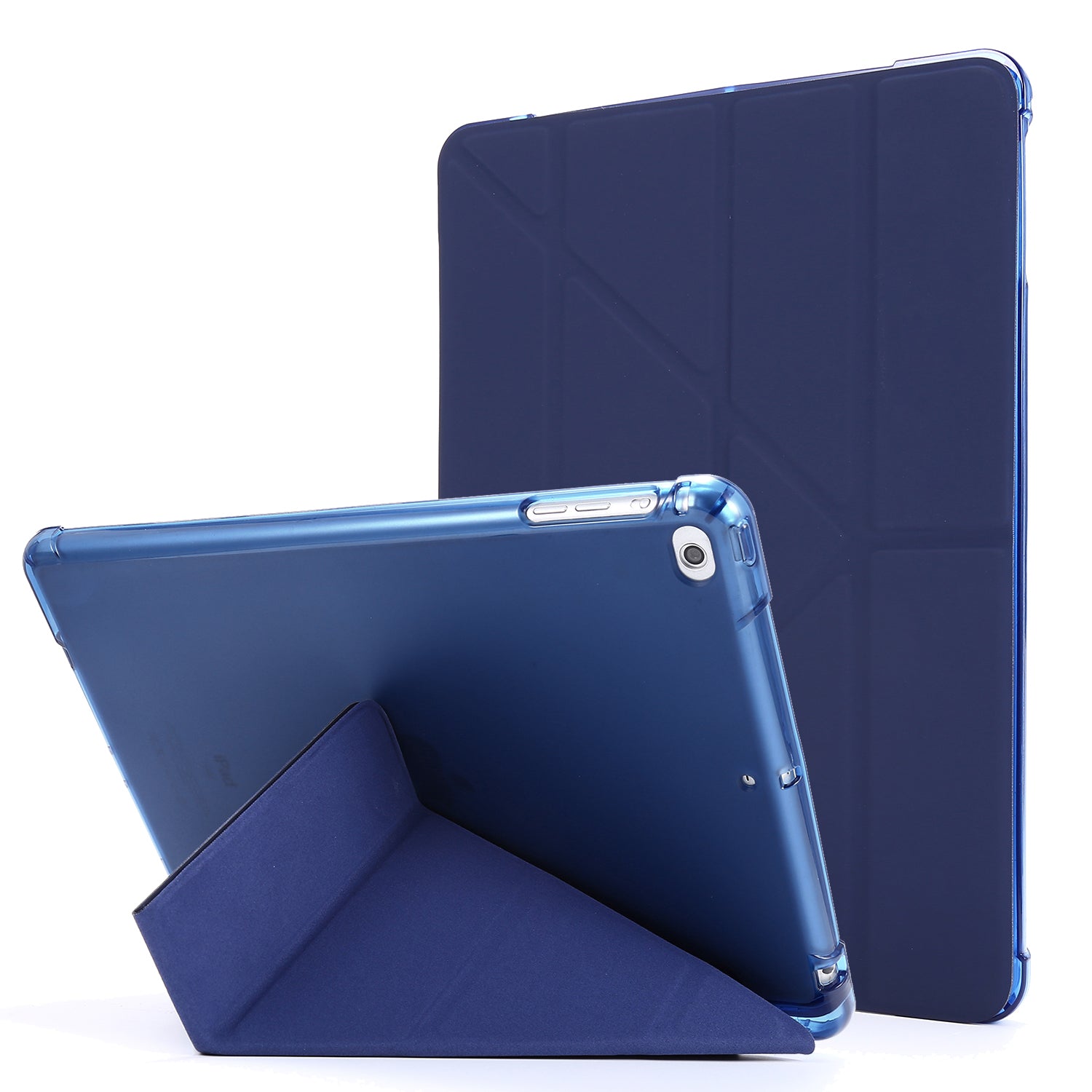 Deformable Stand Leather Smart Tablet Case for iPad 9.7-inch (2018)