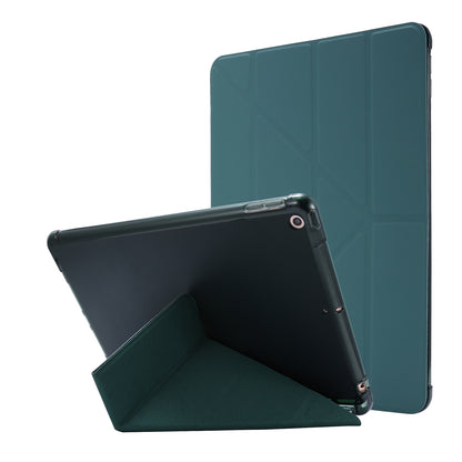 Deformable Stand Leather Smart Tablet Shell for iPad 10.2 (2021)/(2020)/(2019)