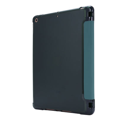 Tri-fold Stand Leather Tablet Shell with Pen Slot for iPad 10.2 (2021)/(2020)/(2019)