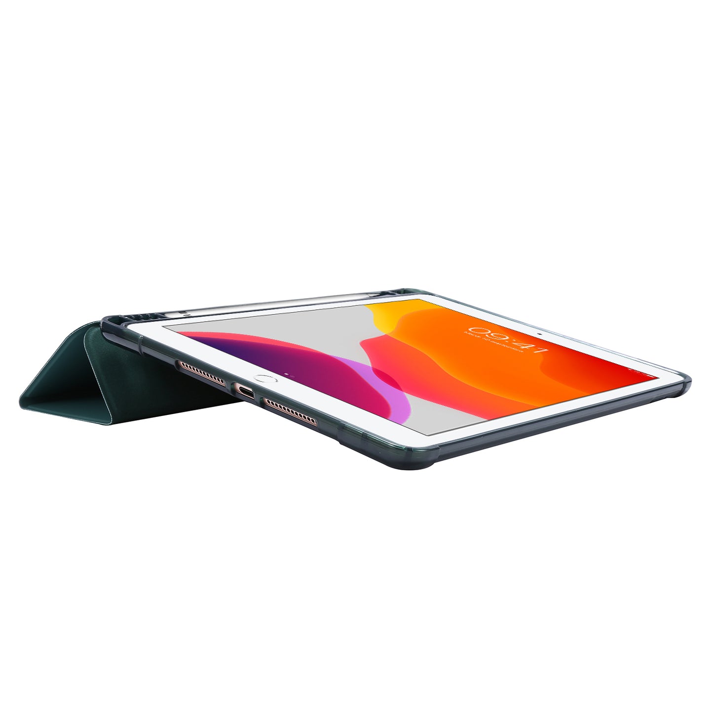 Tri-fold Stand Leather Tablet Shell with Pen Slot for iPad 10.2 (2021)/(2020)/(2019)