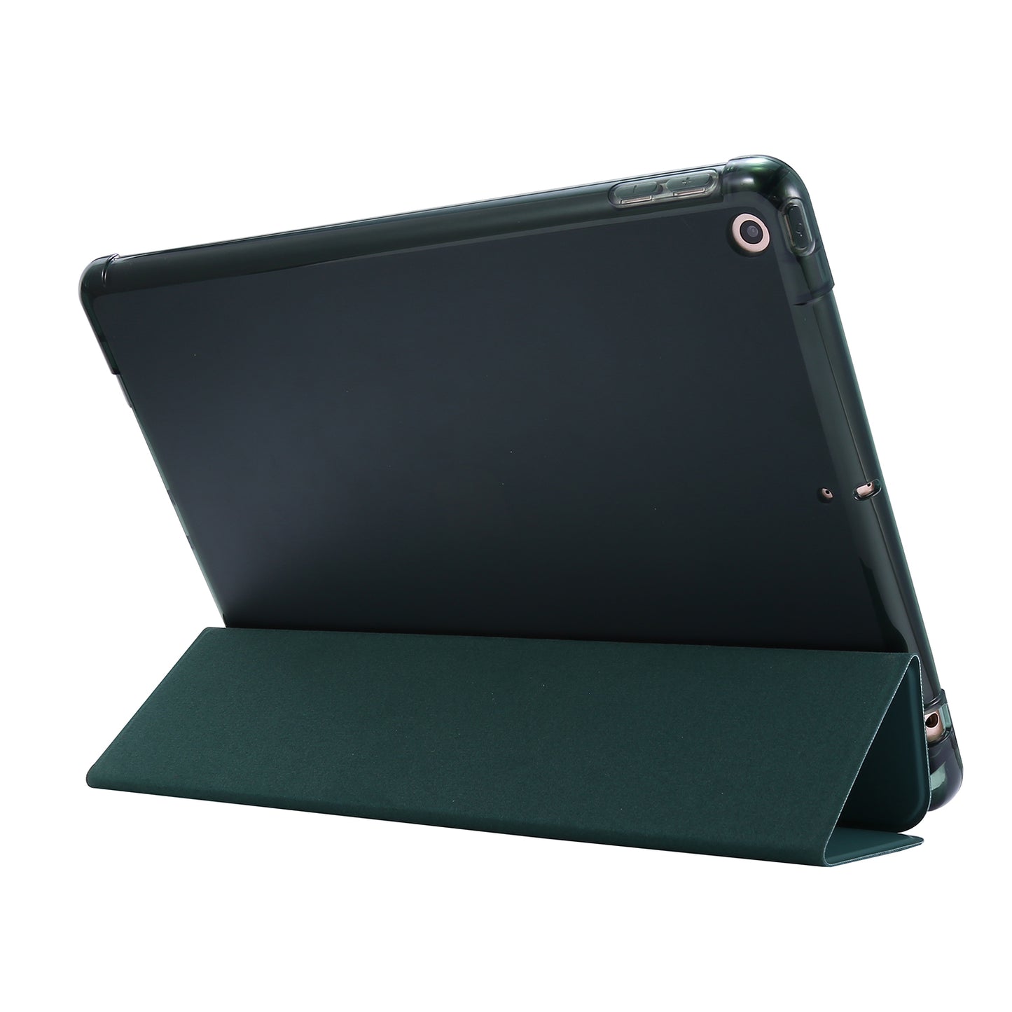 Tri-fold Stand Leather Tablet Shell with Pen Slot for iPad 10.2 (2021)/(2020)/(2019)