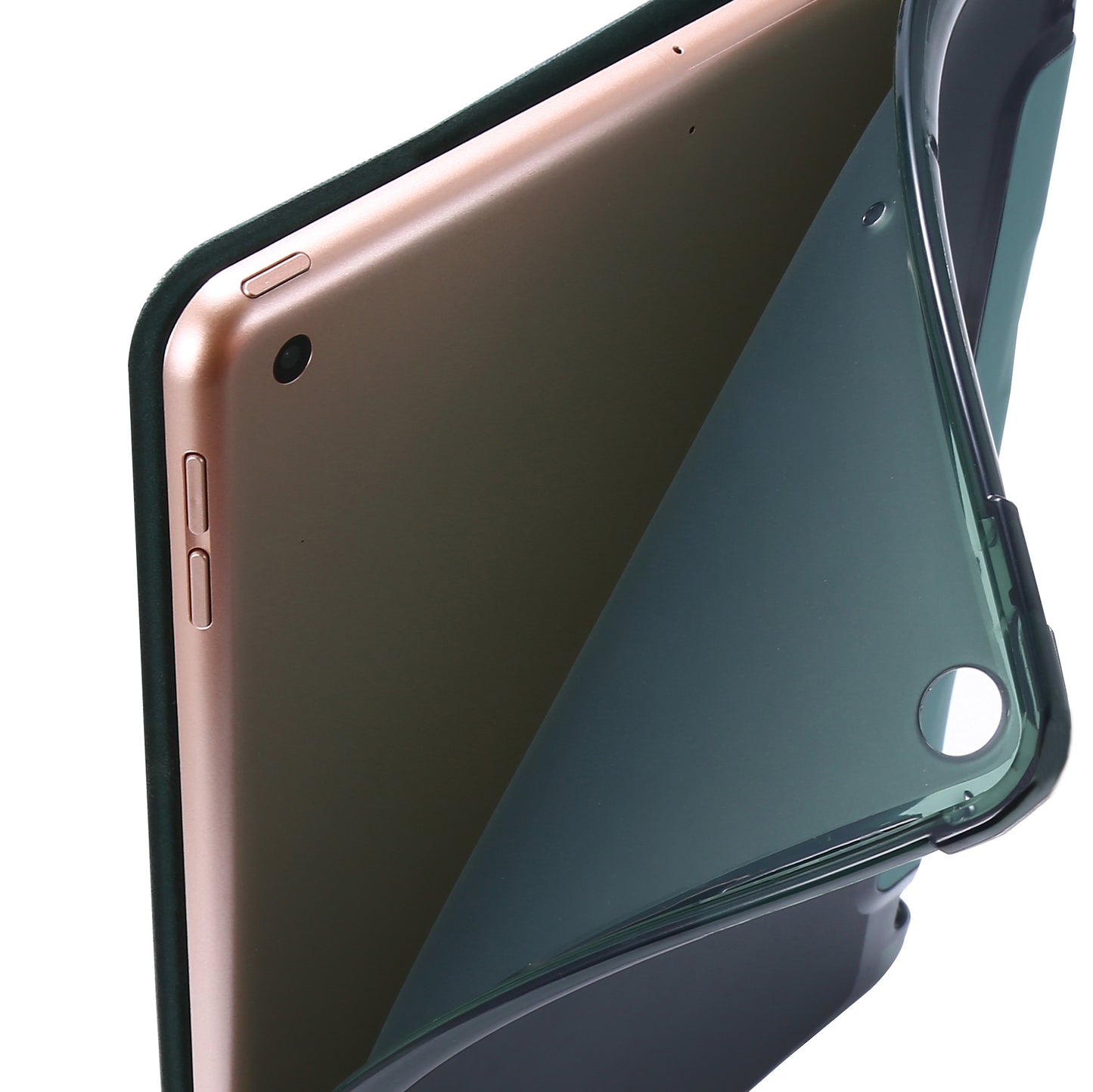 Tri-fold Stand Leather Tablet Shell with Pen Slot for iPad 10.2 (2021)/(2020)/(2019)